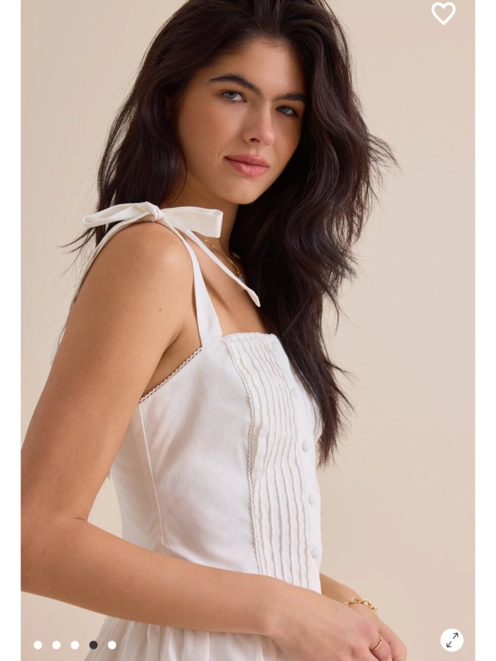 Altar'd State Vivia Mini Dress NWT White Summer Dress - Picture 4 of 5